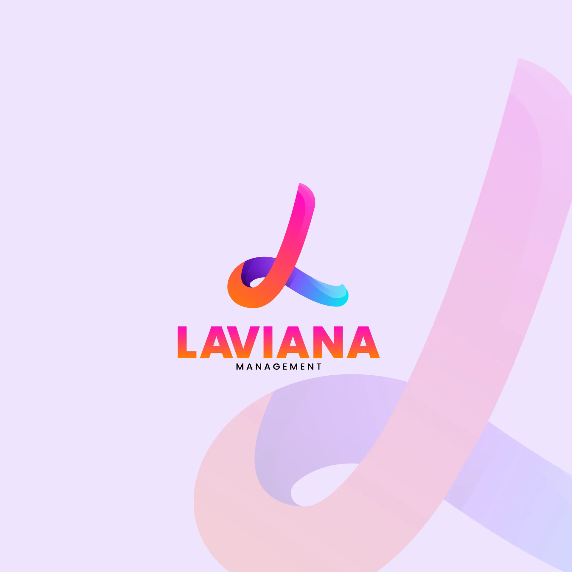 Logo de Laviana Management, conçu par ALTABENA pour le site web et les cartes de visite