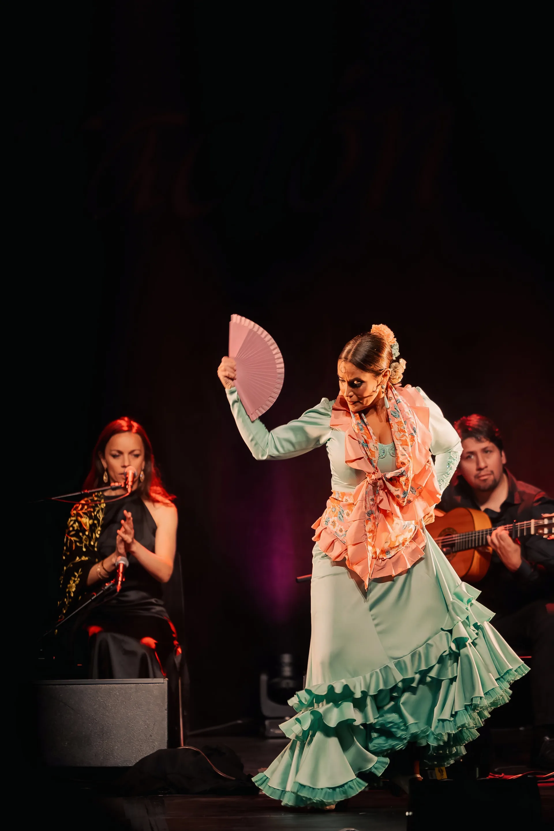 Danseur de flamenco sur scène à la salle Arenberg d'Anvers — festival Flamenco de Flandes
